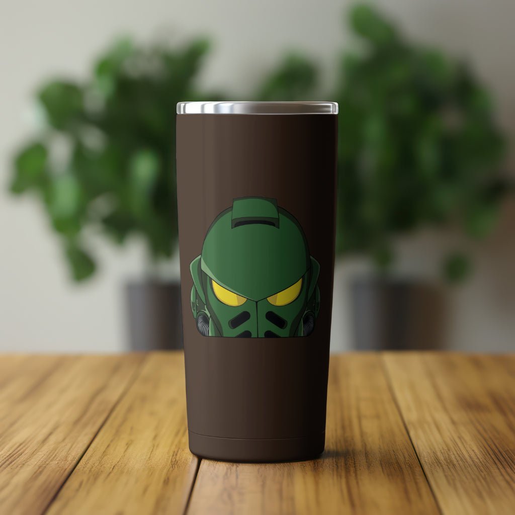 Salamanders Space Marine Peeker Sticker on a mug mockup