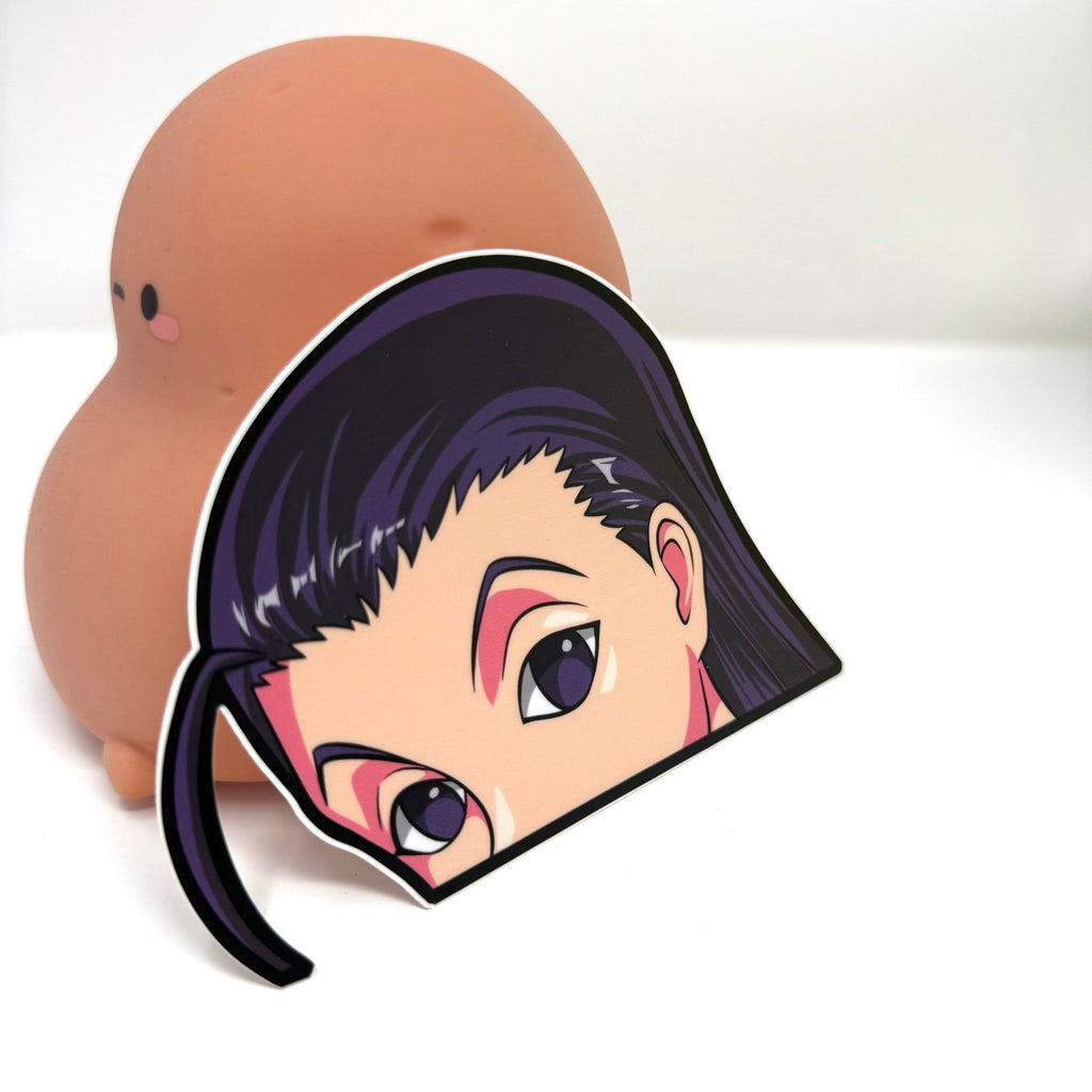 Waterproof vinyl Illumi sticker for cars, laptops, and gear.