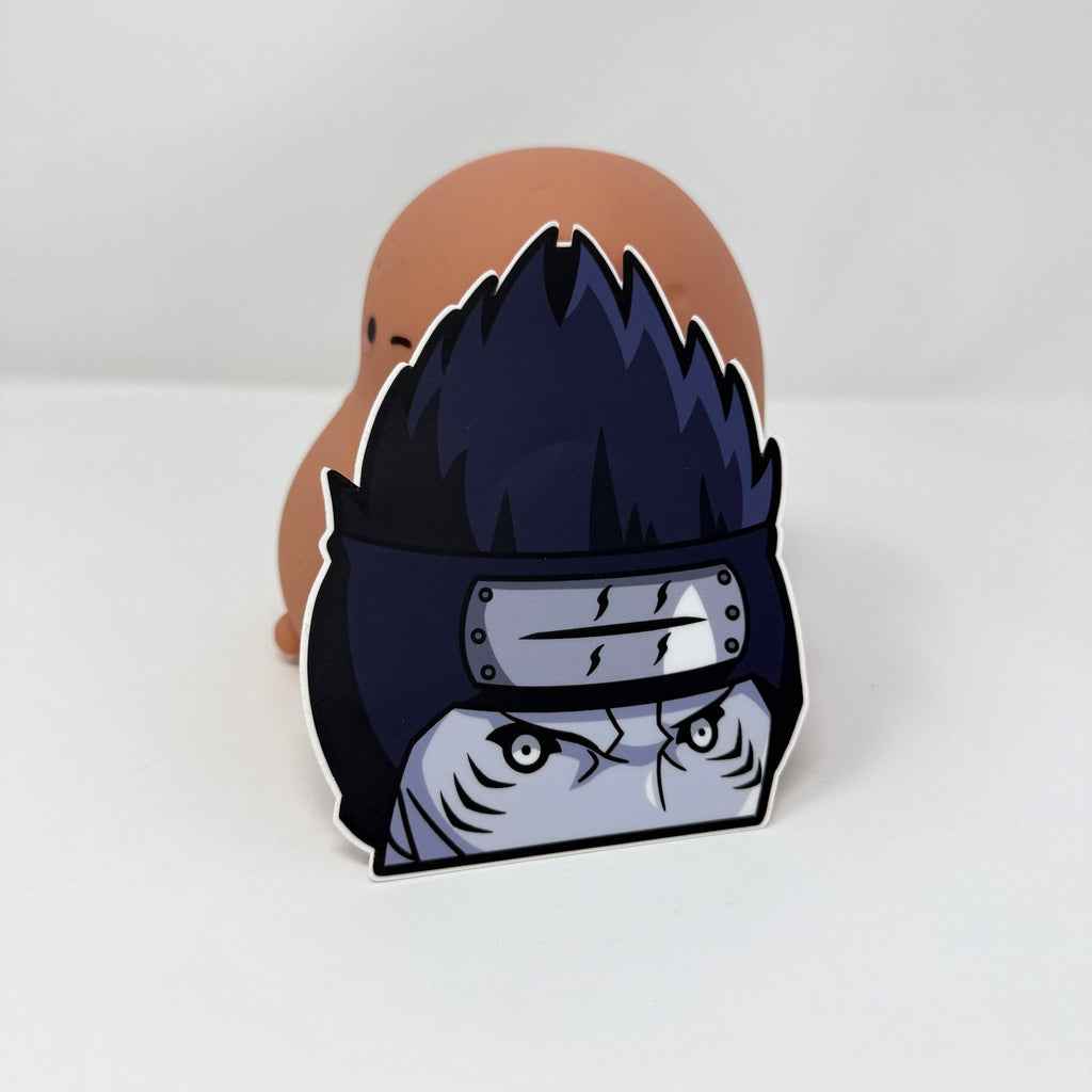 Waterproof vinyl Kisame sticker for cars, laptops, and gear.