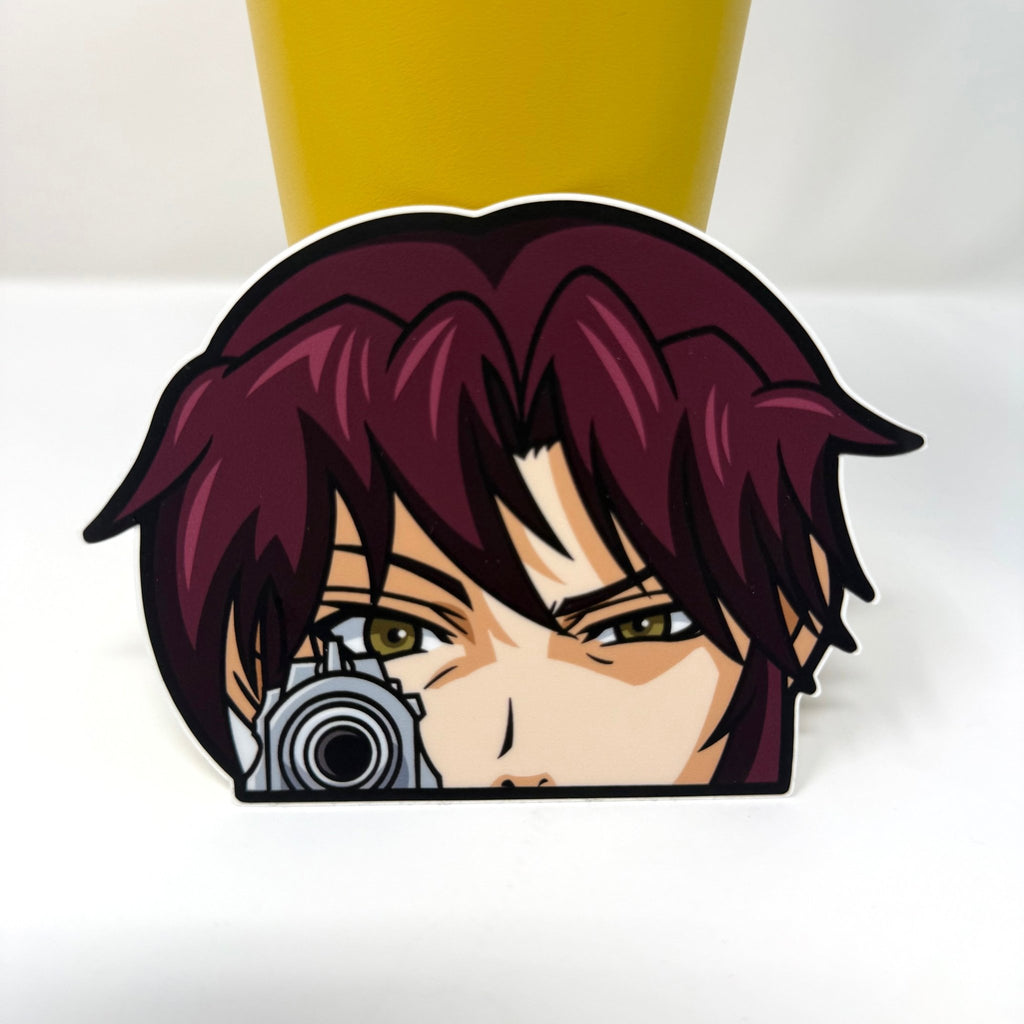 Exclusive Black Lagoon Revy anime sticker for action anime fans.