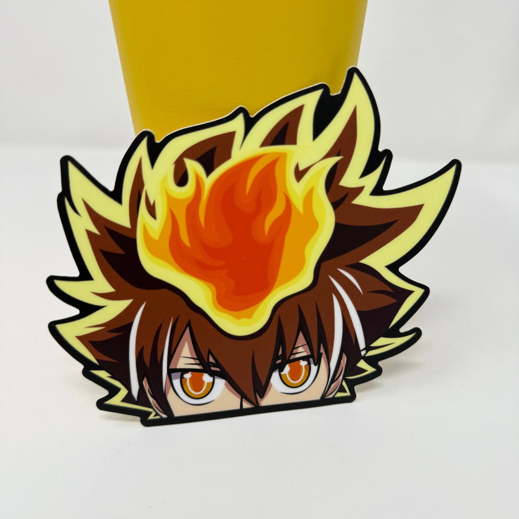 Waterproof vinyl Tsuna sticker for cars, laptops, and gear.