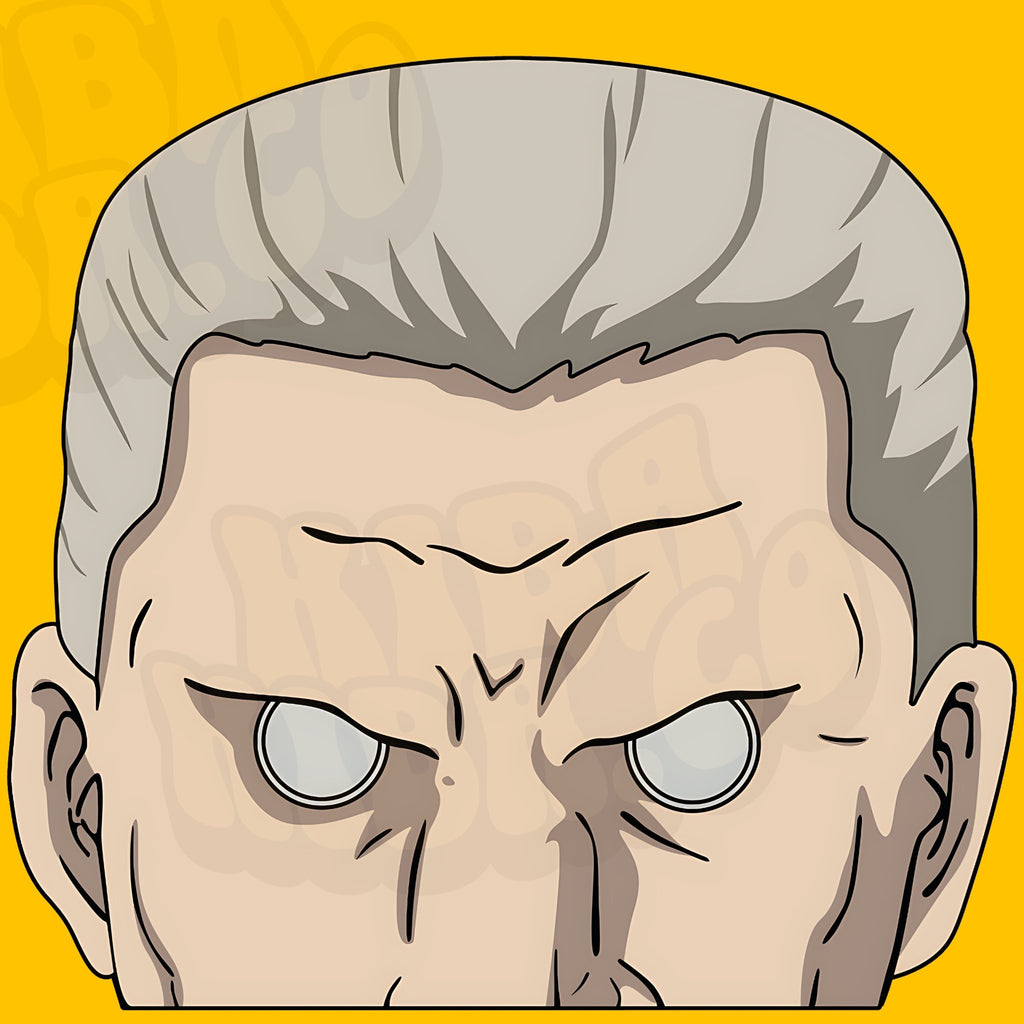 Batou JDM car sticker from Ghost in the Shell, durable and bold.