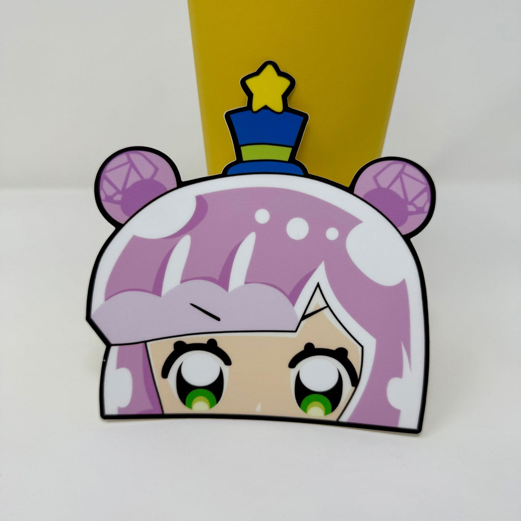 Premium RPG vinyl decal showcasing iconic Puniru Slime with expressive eyes