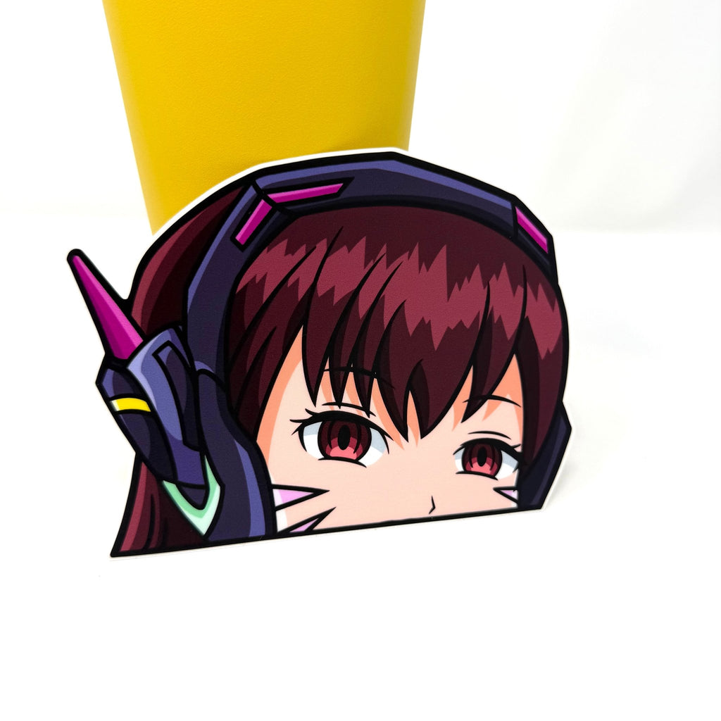 D.Va sticker from Overwatch for JDM cars and laptops.