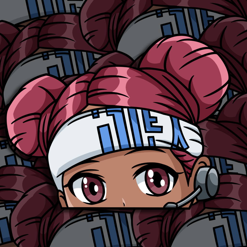 Gaming fan sticker featuring Lifeline’s healer design.