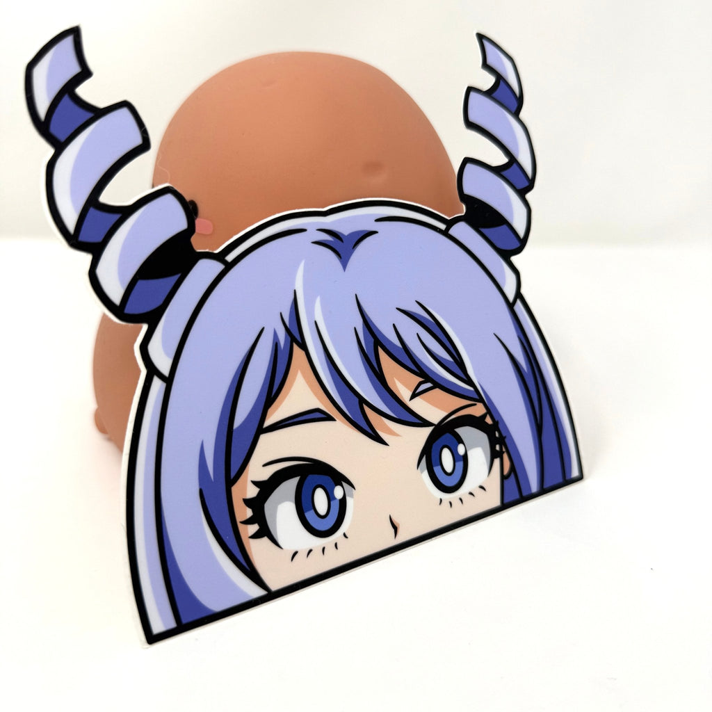 Anime fan sticker featuring Nejire’s energetic and vibrant design.