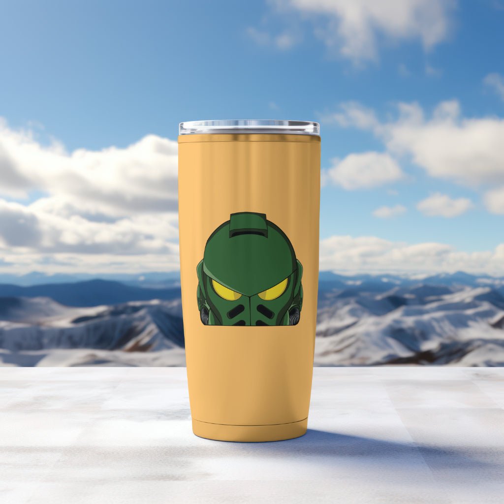 Salamanders Space Marine Peeker Sticker variation on a mug mockup