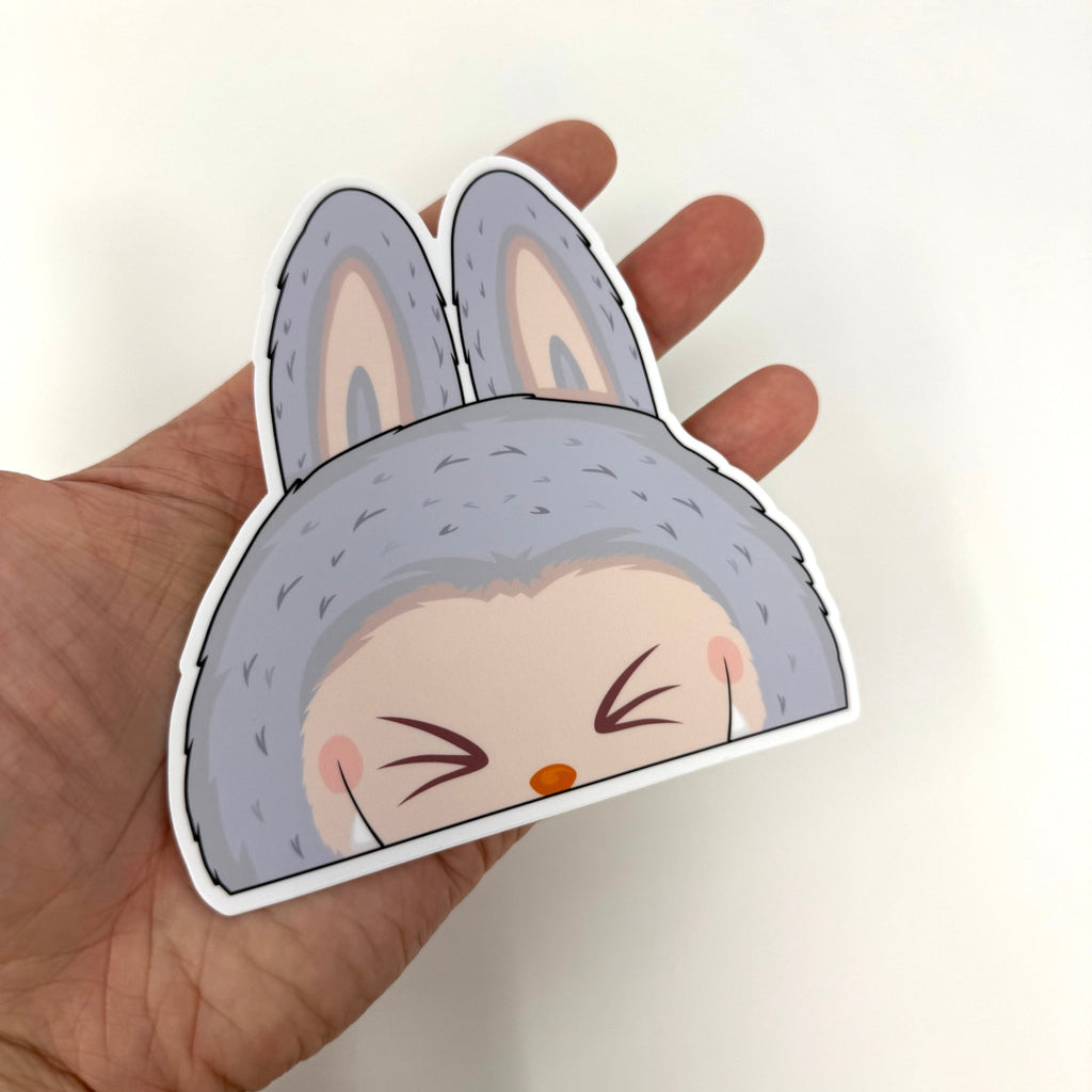 Kawaii fan sticker featuring Zimomo’s mischievous and playful design.