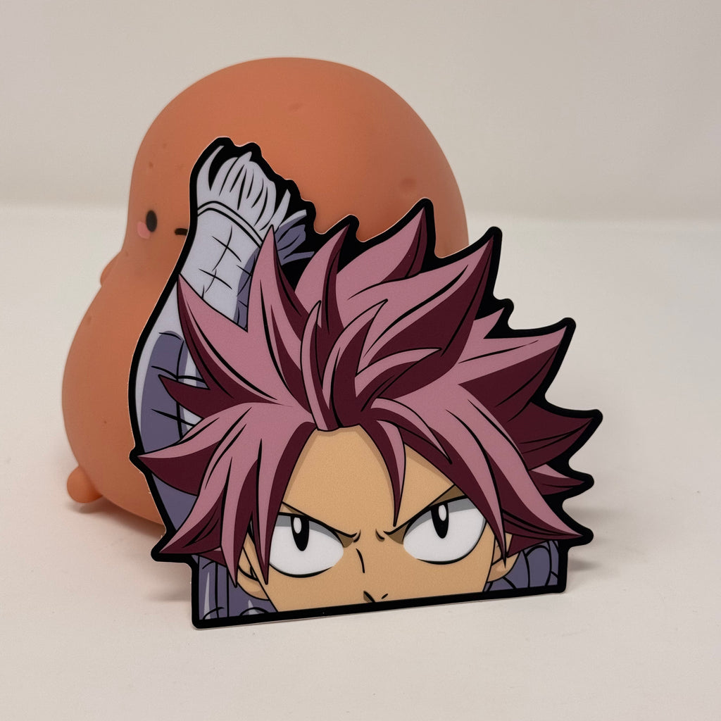 Exclusive Fairy Tail Natsu anime sticker for fiery magic fans.