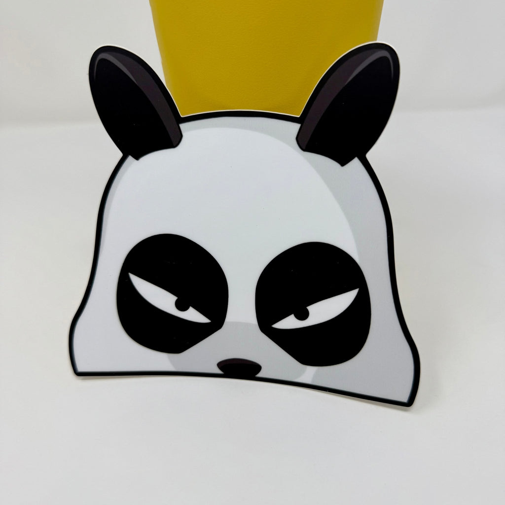 Genma Panda peeker sticker featuring his iconic unimpressed expression from Ranma 1/2
