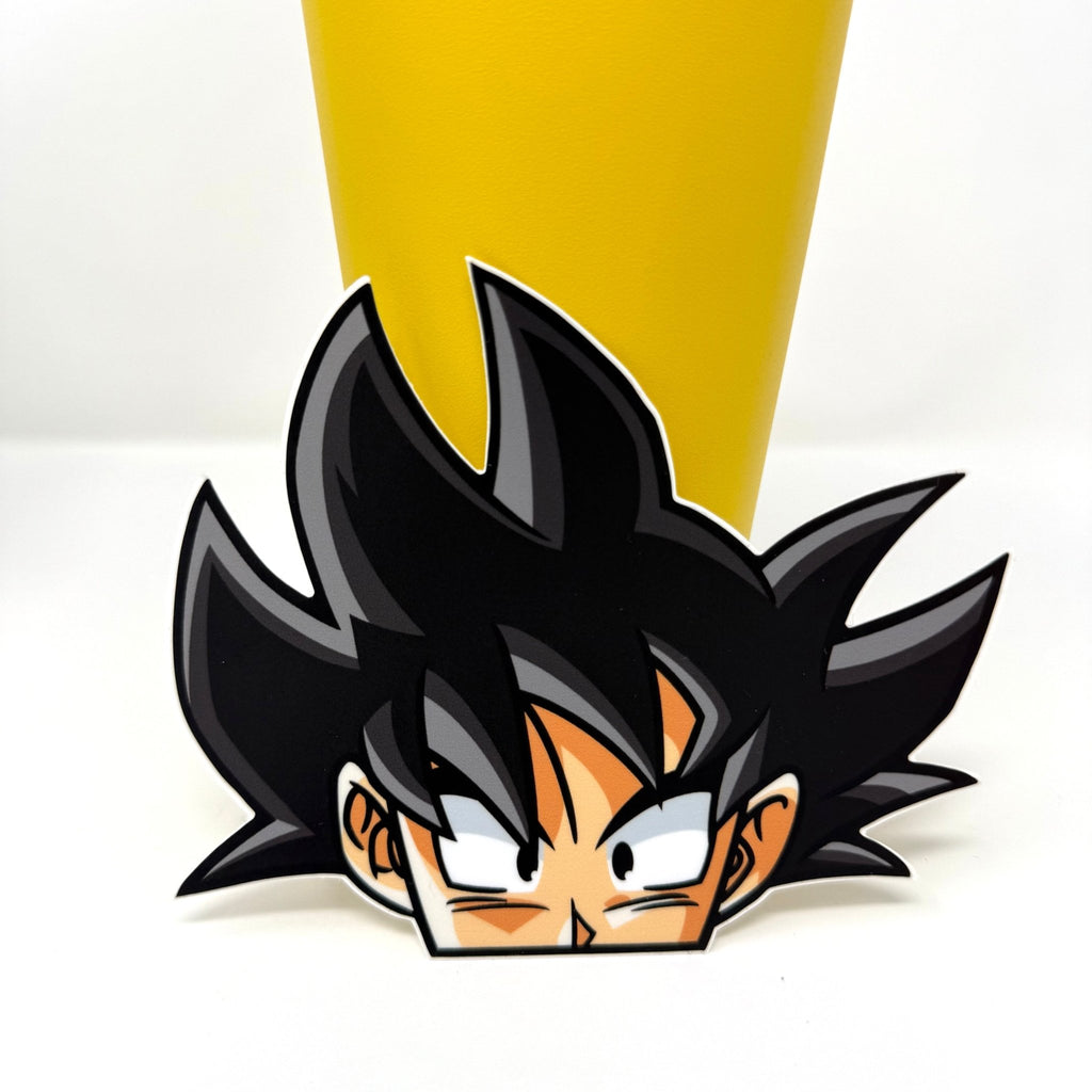 Goku sticker from Dragon Ball Z for JDM cars and laptops.