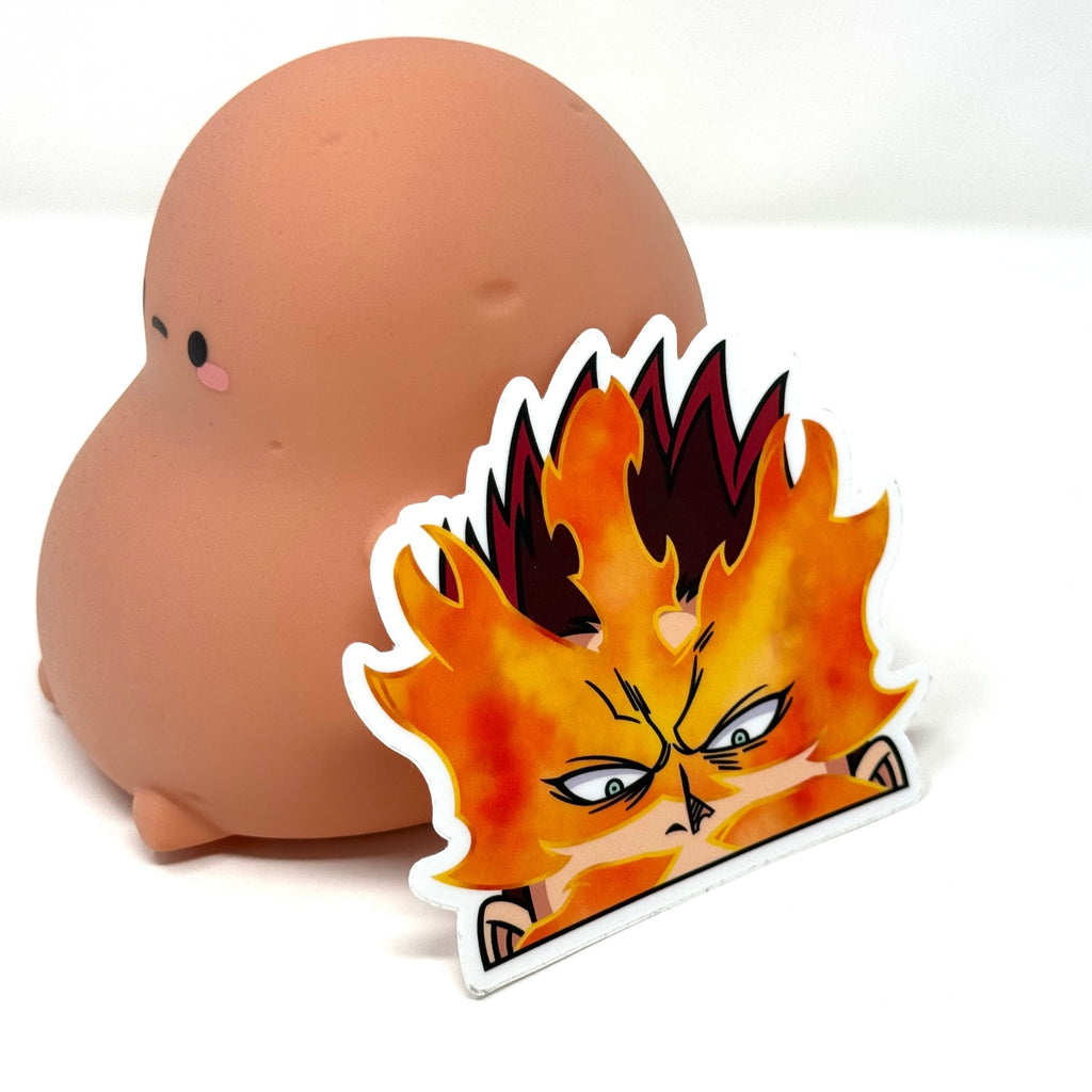 Exclusive My Hero Academia Endeavor anime sticker for anime fans.