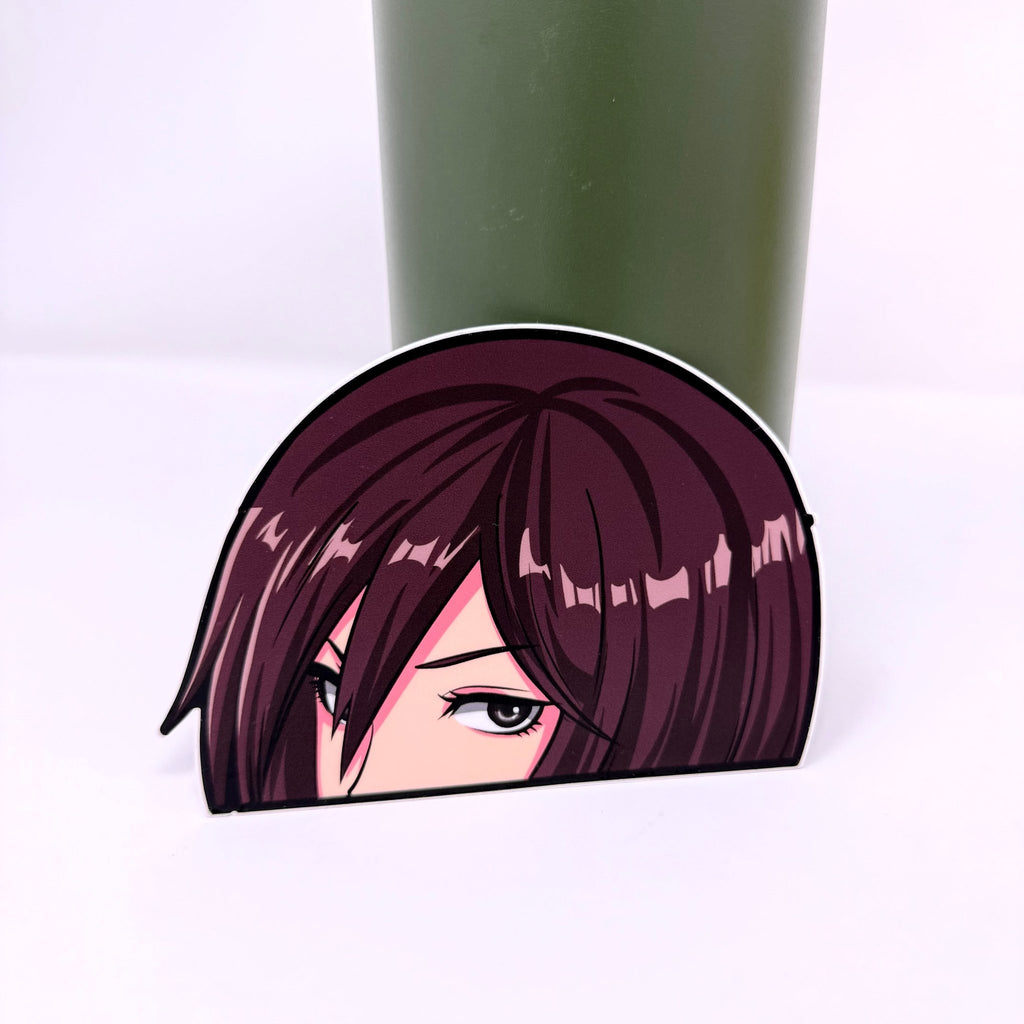 Mikasa JDM car sticker, bold and durable, from Attack on Titan.