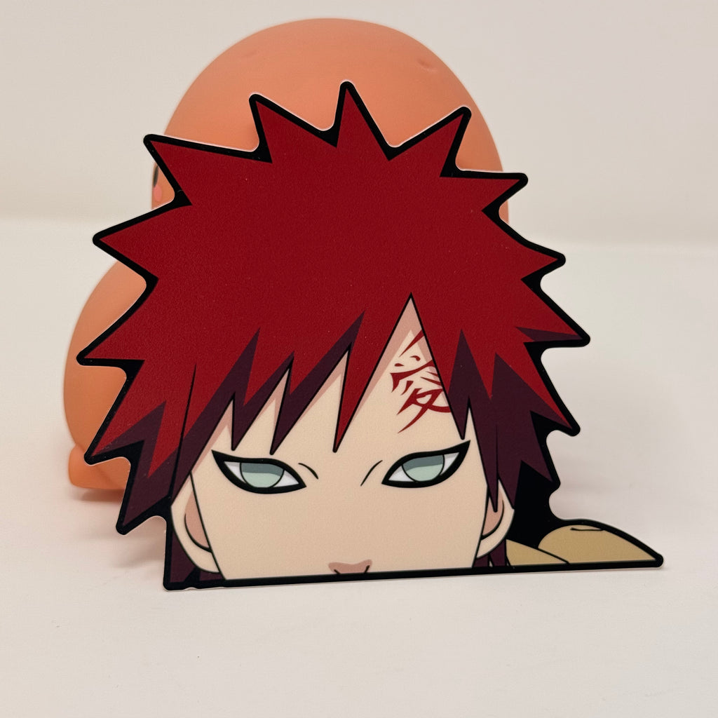 Exclusive Naruto Gaara anime sticker for shinobi fans.