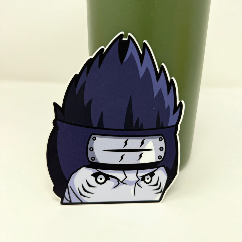 Dynamic Kisame vinyl decal, ideal for anime car enthusiasts.