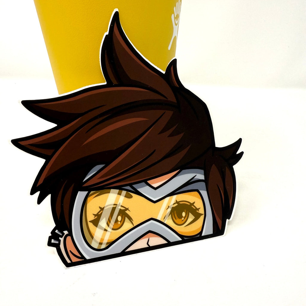 Exclusive Overwatch Tracer gaming sticker for dynamic fans.