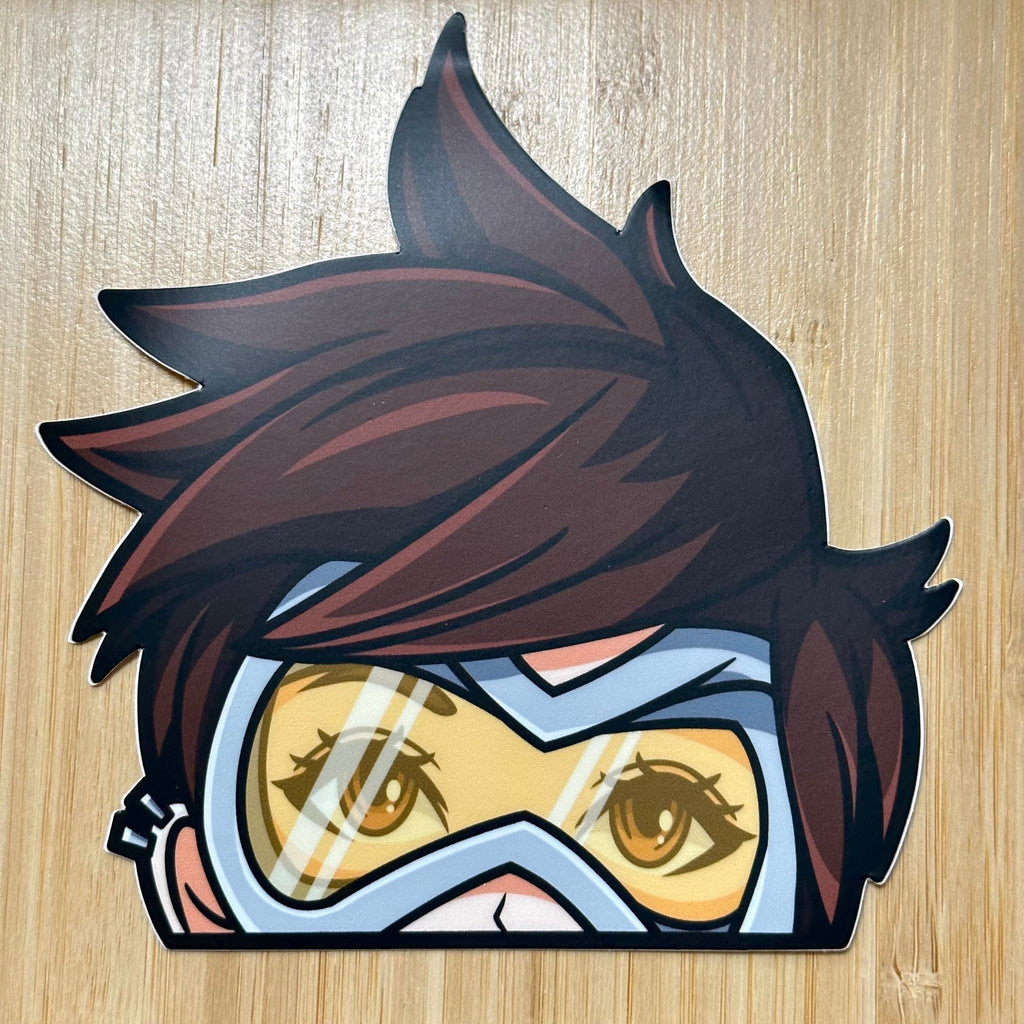 Dynamic Tracer vinyl decal, ideal for gaming car enthusiasts.