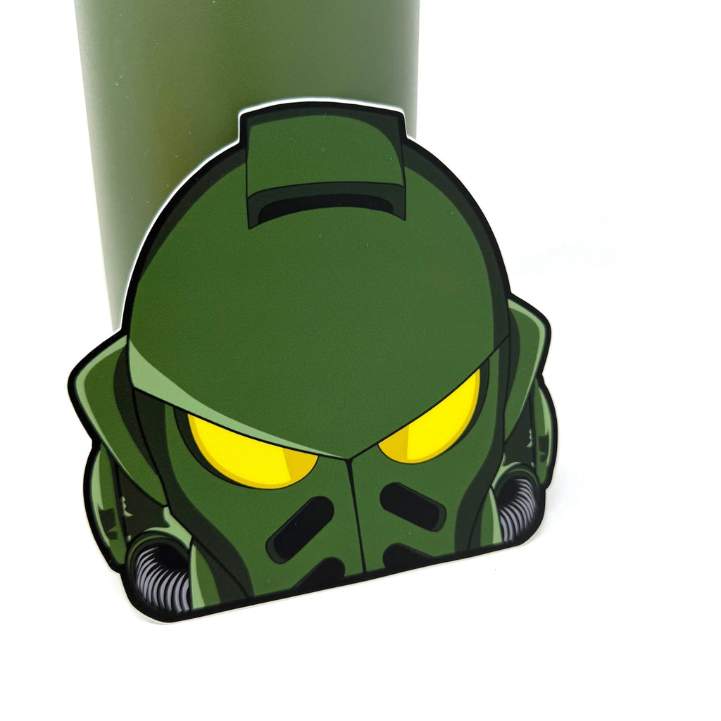 Waterproof vinyl Salamanders Space Marine sticker for cars, laptops, and gear.