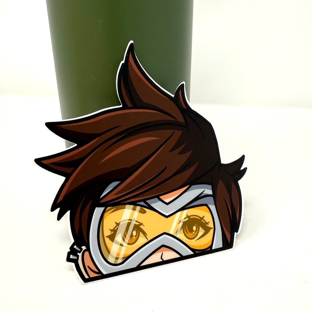 Tracer JDM car sticker, bold and durable, from Overwatch.