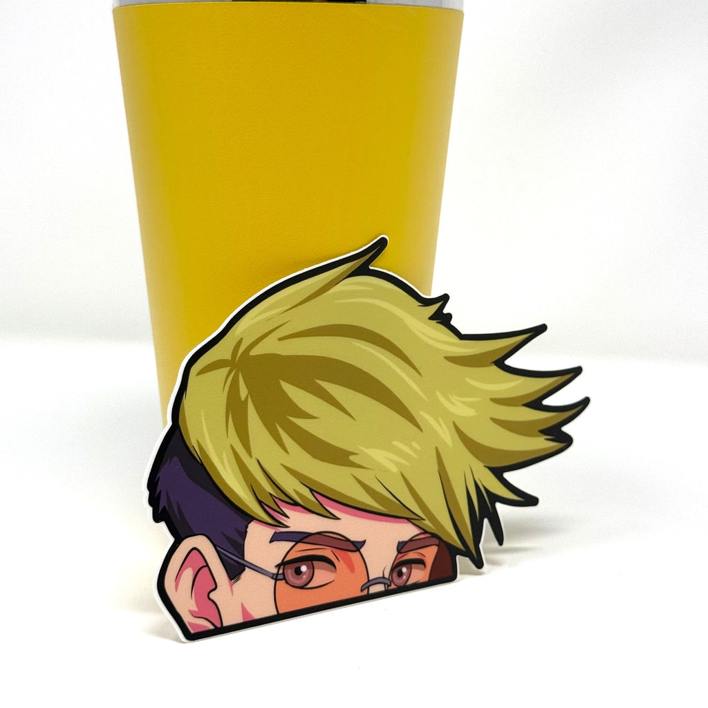 Exclusive Trigun Vash anime sticker for classic anime fans.