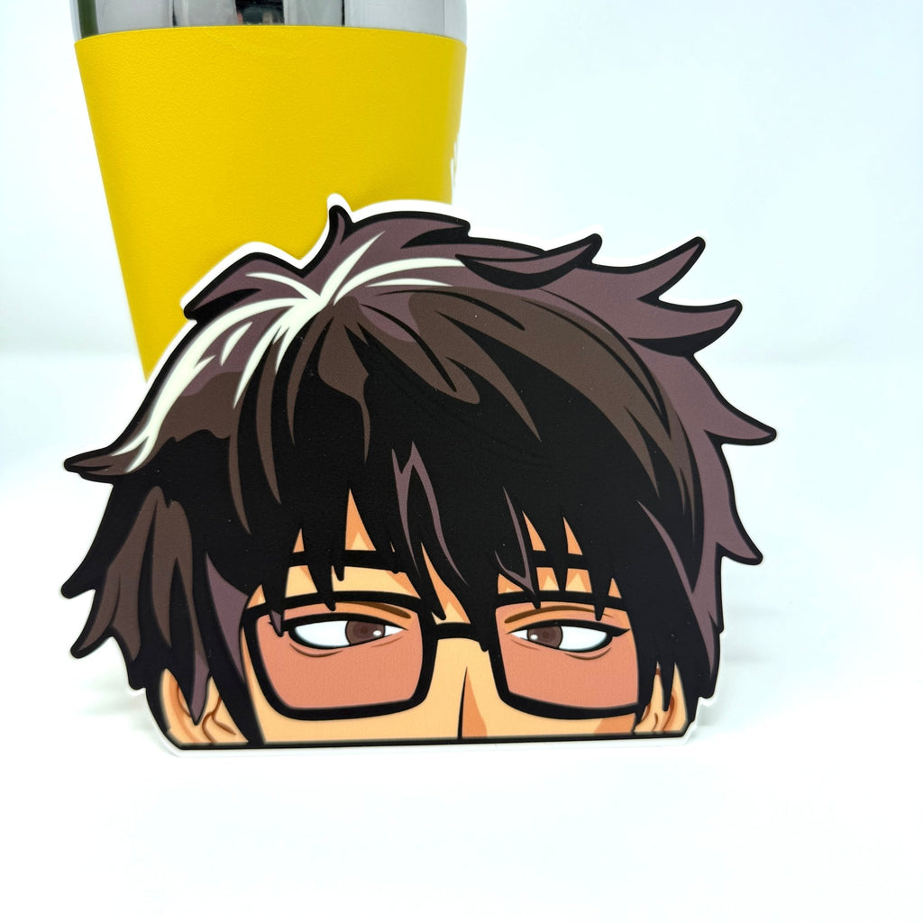 Exclusive Trigun Wolfwood anime sticker for anime fans.