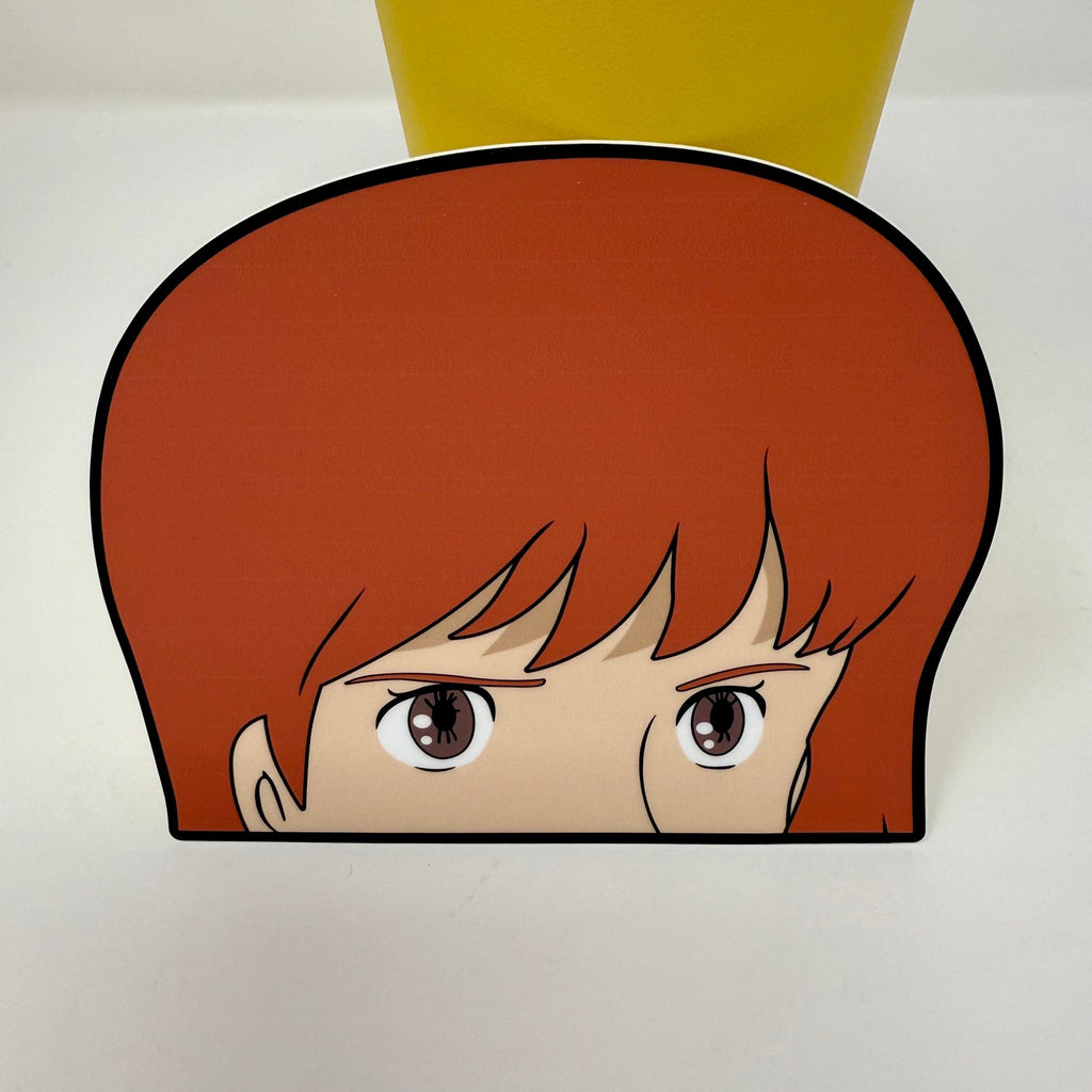 Premium Studio Ghibli vinyl decal showcasing Princess Nausicaä with her thoughtful gaze