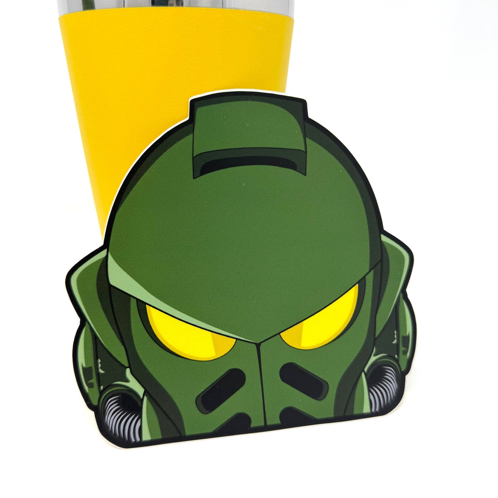 Exclusive Warhammer 40K Salamanders sticker for gaming fans.