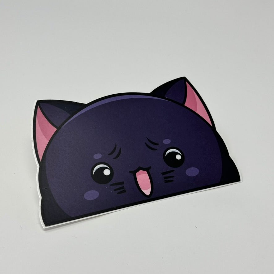 Peeker cat sticker, perfect for collectors and animal lovers.