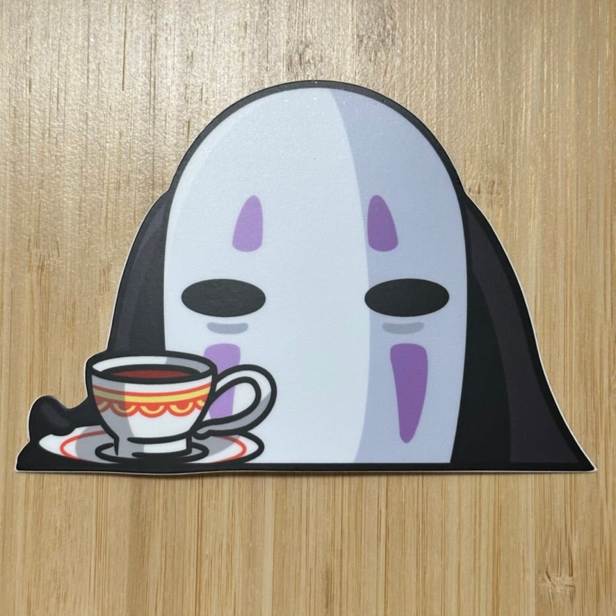 Spirited Away No Face peeker sticker, perfect for collectors.