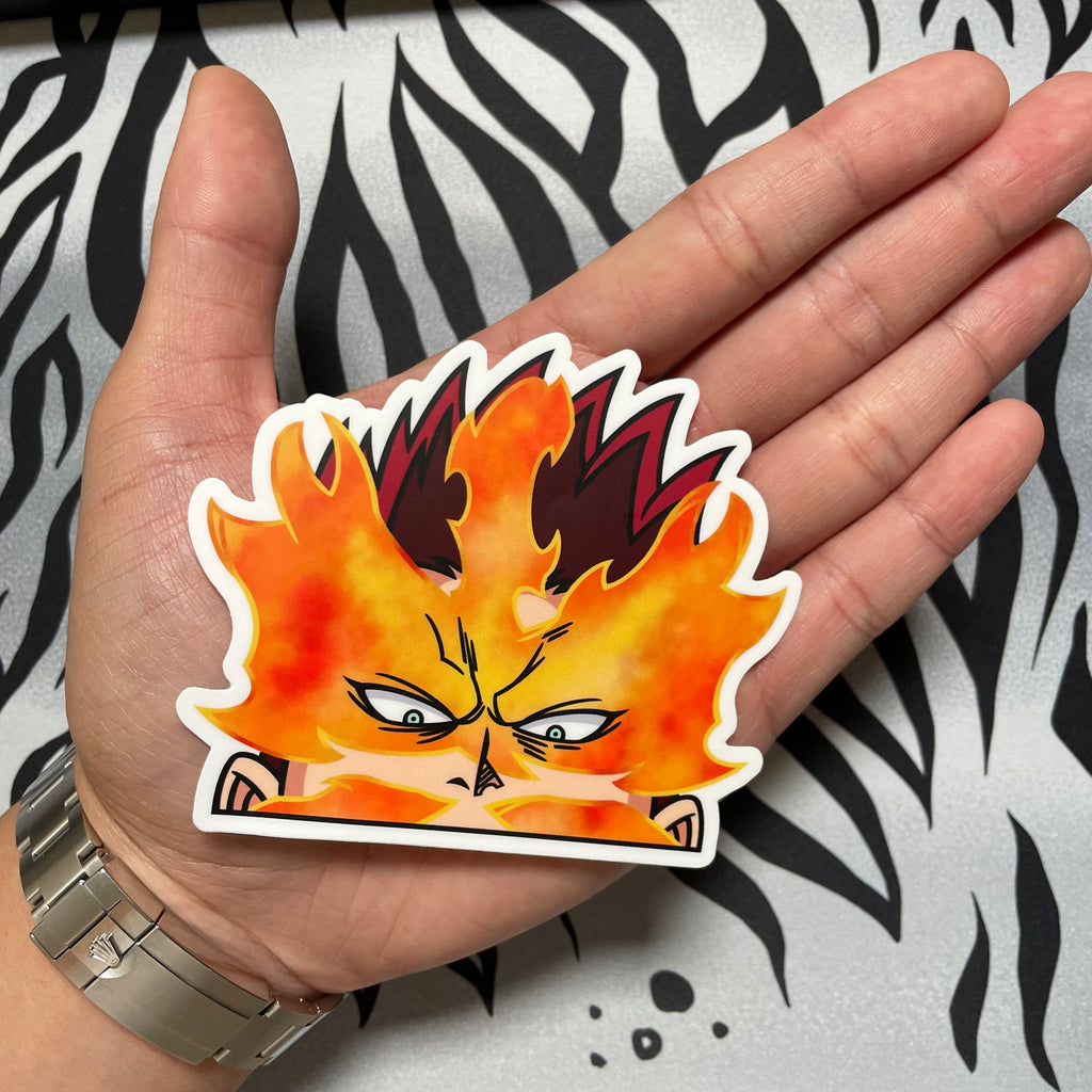 Endeavor JDM car sticker from MHA, fiery and durable.